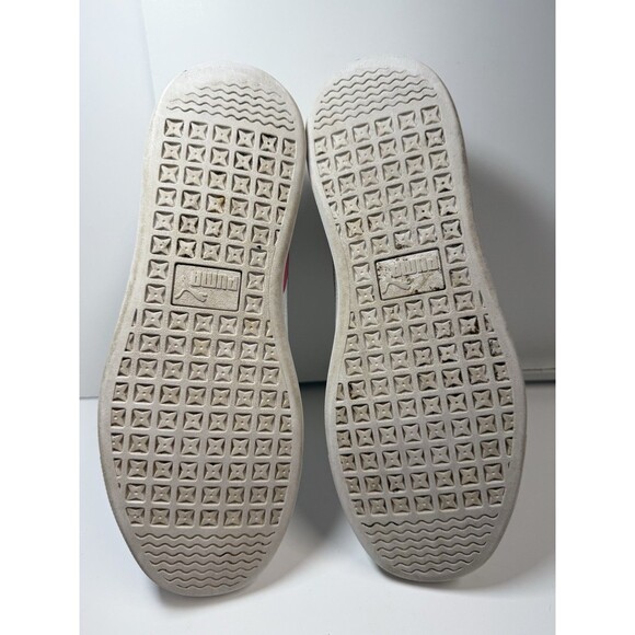 Puma Women’s Vikky 2 Sneaker In White W/Purple Pink Yellow Stripes Sz 8.5 - Picture 7 of 9